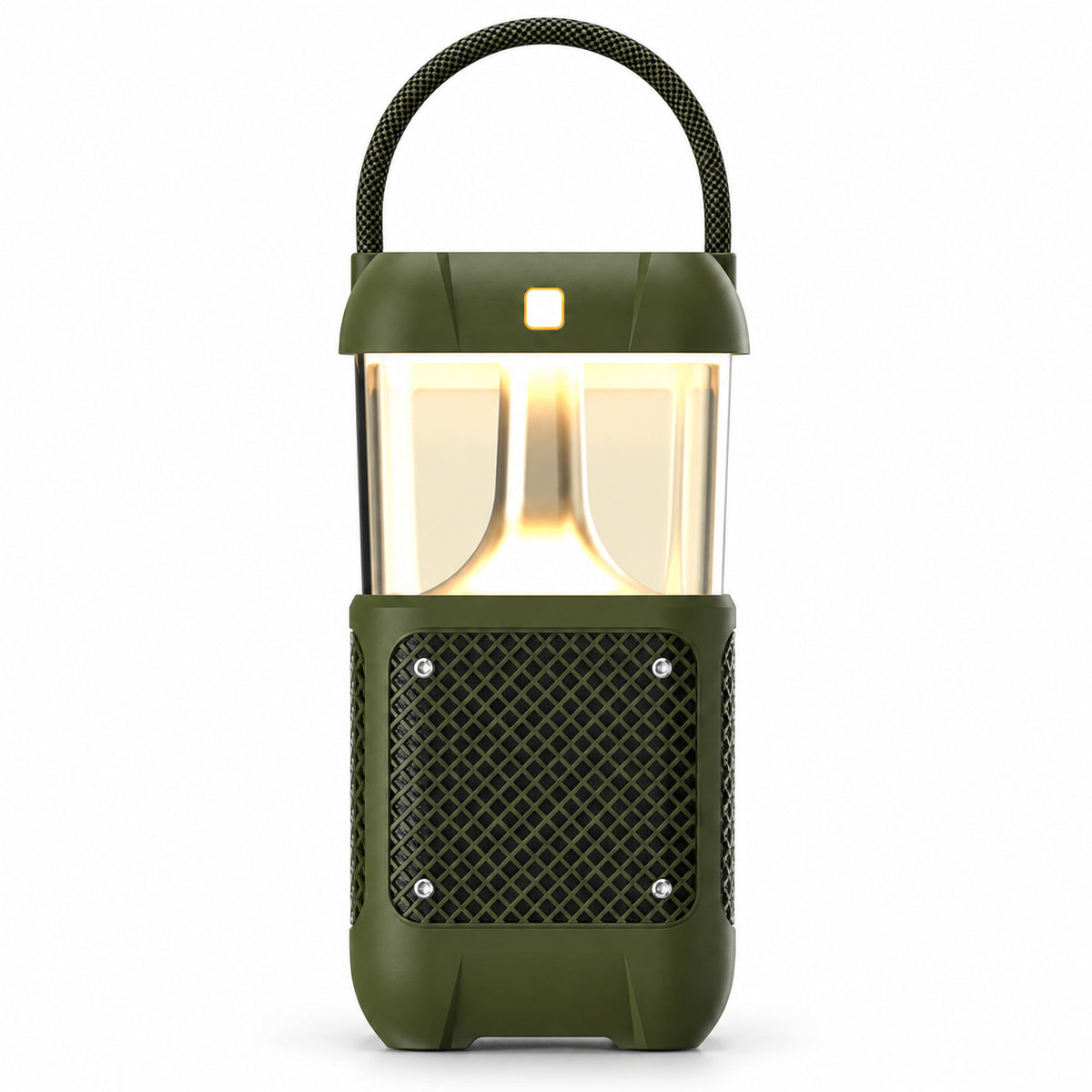 10W Bluetooth Speaker with LED Reading Light, Olive Green