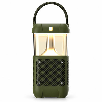 10W Bluetooth Speaker with LED Reading Light, Olive Green
